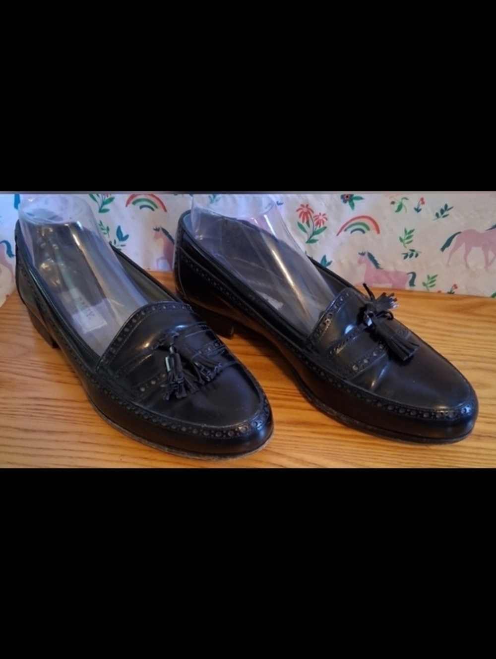 EUC Vintage Bally Black Leather Wing Tip Formal Casual Comfy Loafer Shoe SZ 9W